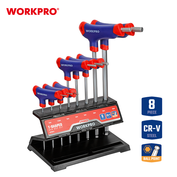 ست آلن شش گوش دسته T ورک پرو